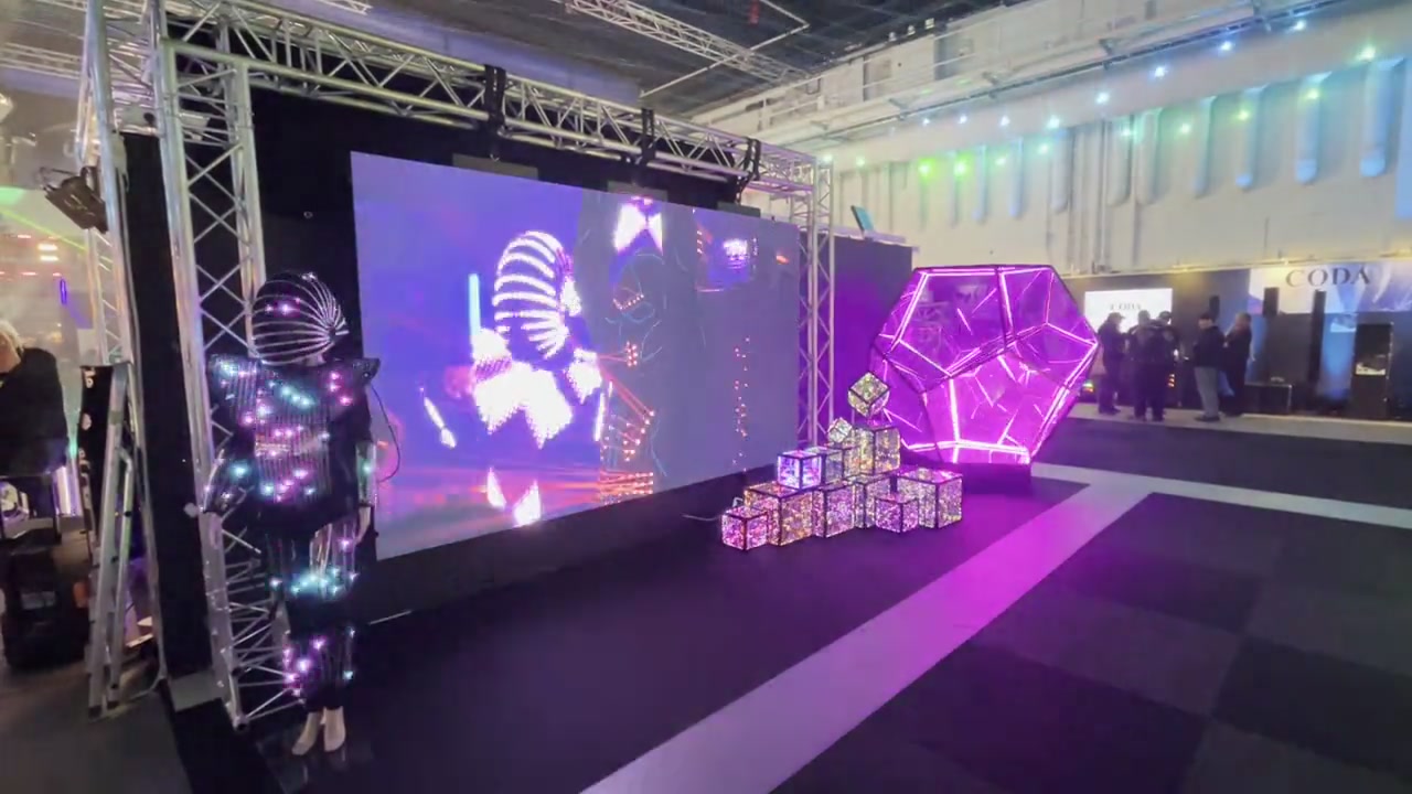 LED integrerad i mässmiljö